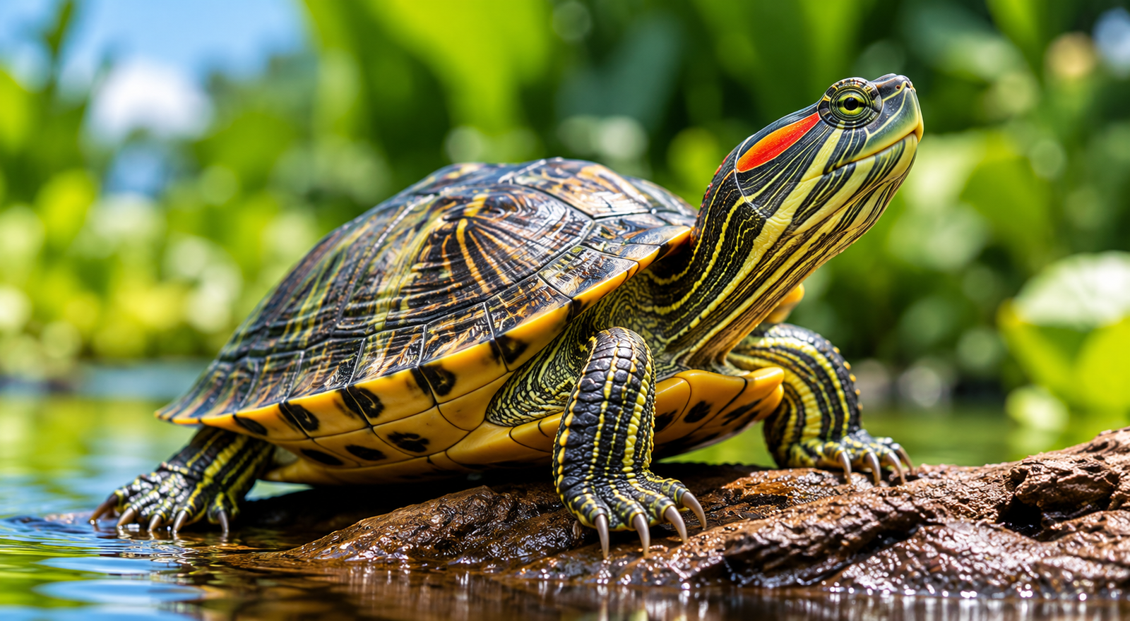 Turtle inside water